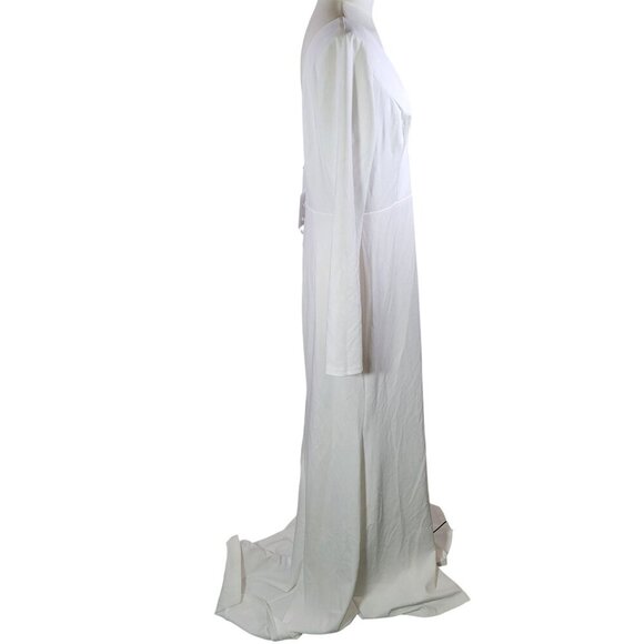 Lulus White Feeling of Forever White Long Sleeve Mermaid Maxi Dress Size XL - Picture 3 of 7